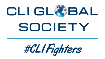 CLI Global Society corporate logo in blue CLI Fighters