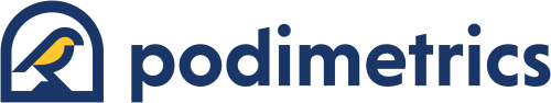 Podimetrics corporate logo with bird